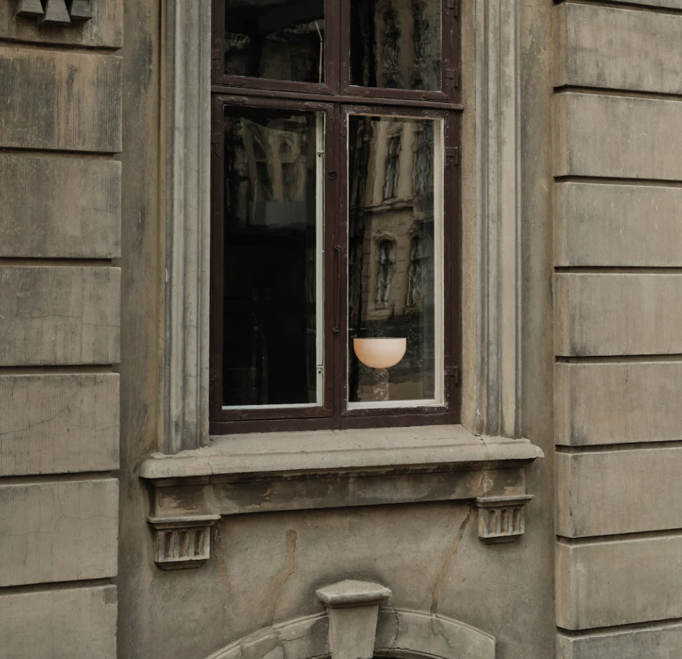 New Works Table Lamp Kizu Rosso Levanto Small