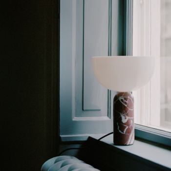 New Works Table Lamp Kizu Rosso Levanto Small