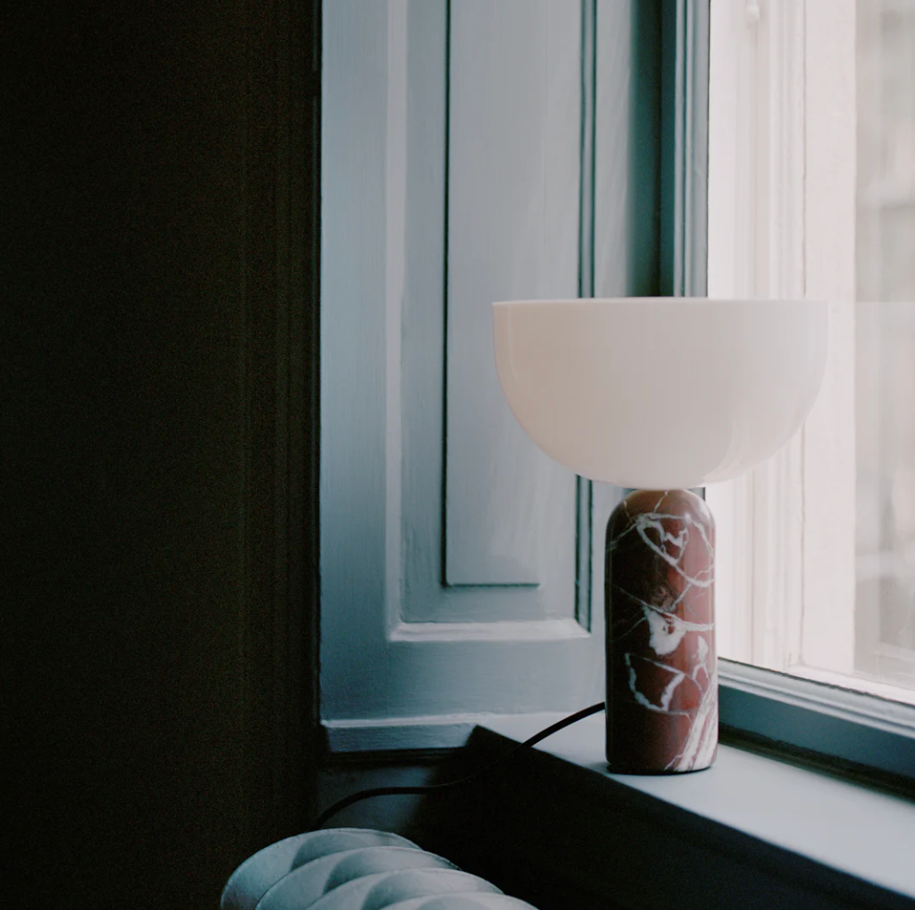 New Works Table Lamp Kizu Rosso Levanto Small