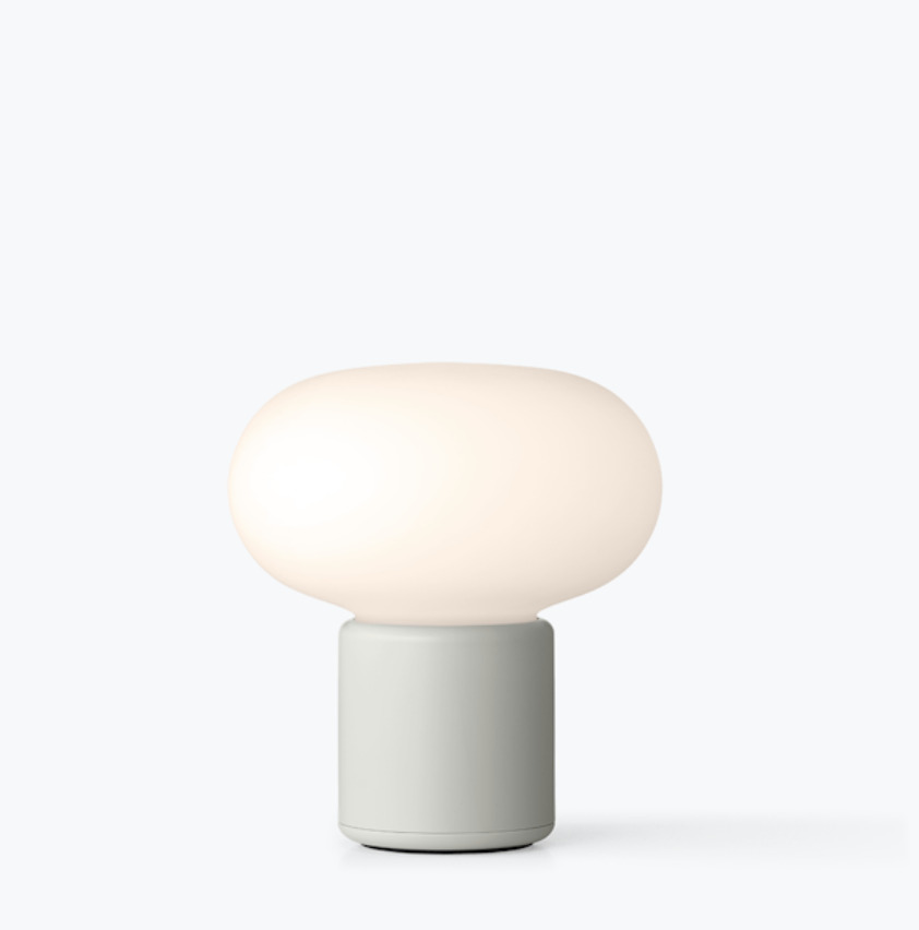 New Works Portable Lamp Karl Johan Light Grey