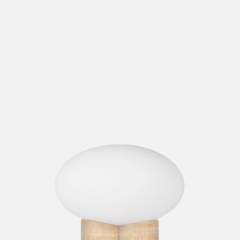 Globen Lighting Table Lamp Mammut Travertine Large