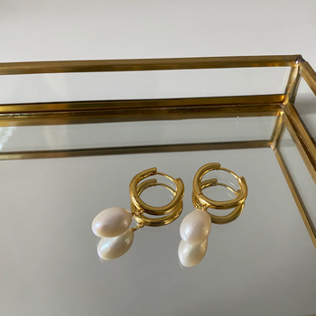 Brandlinger Earrings Geneve Gold