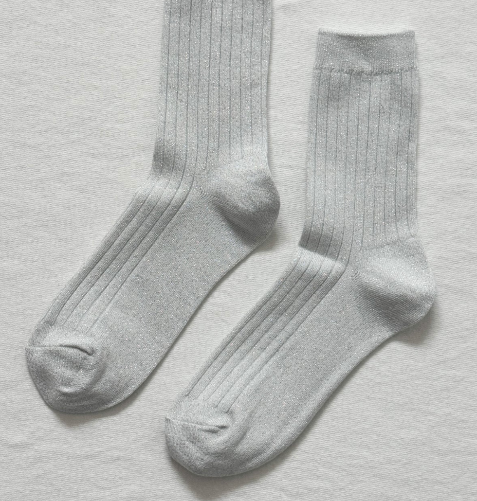 Le Bon Shoppe Her Socks Snow White Glitter