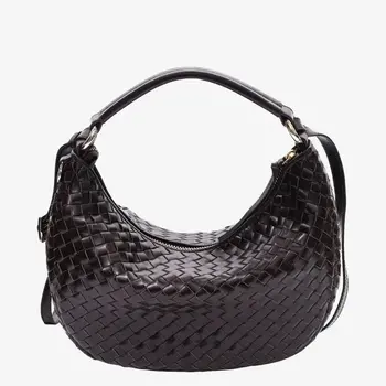 Adax Salerno shoulder bag Marlin Dark Brown