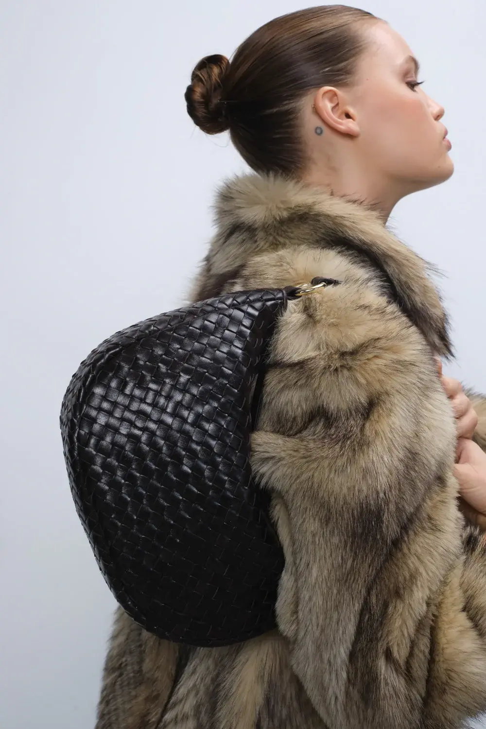 Adax Salerno shoulder bag Marlin Dark Brown