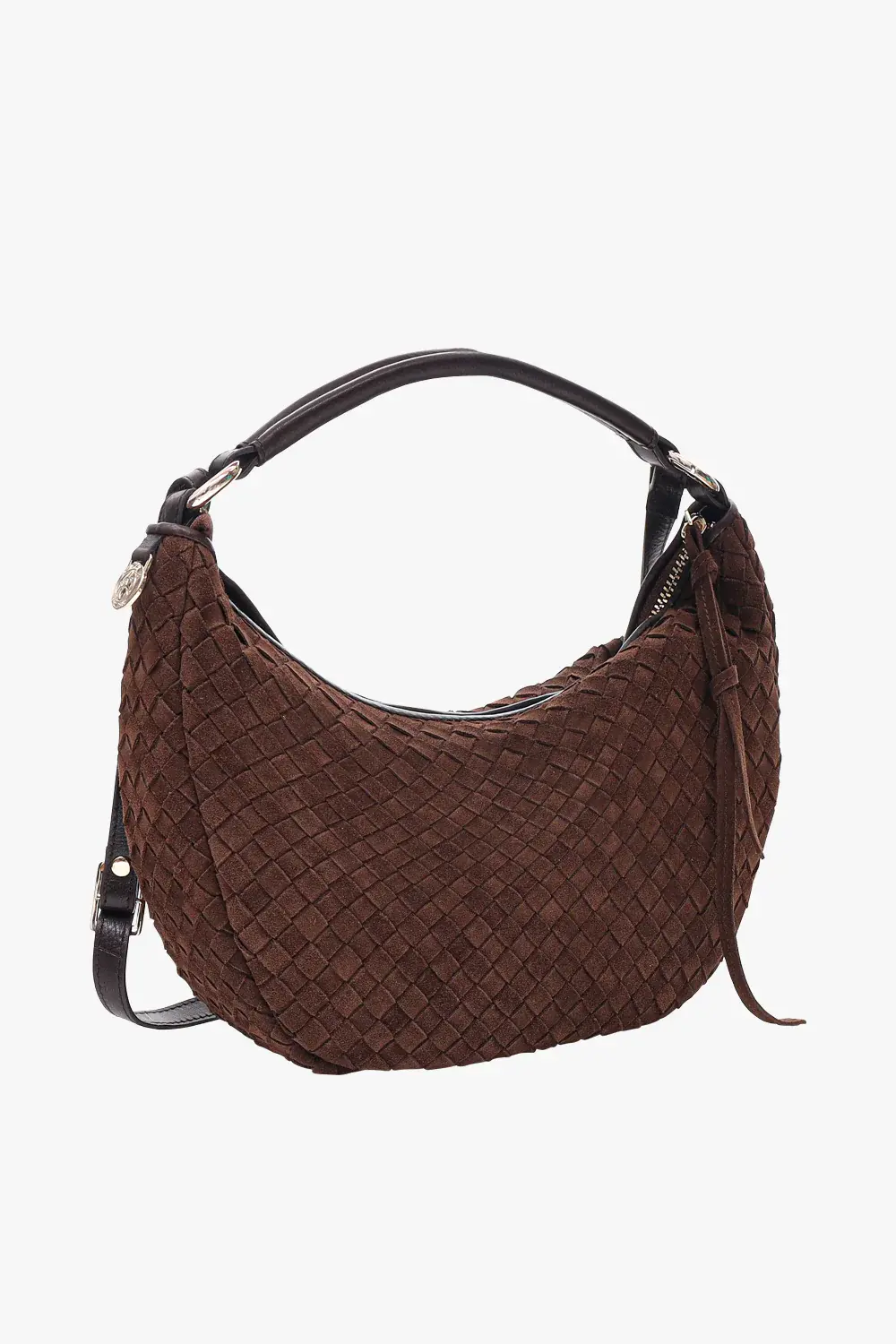 Adax Shoulder Bag Rozzano Marlin Braided Chocolate