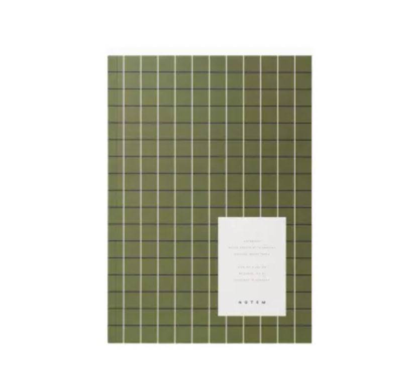 Notem Notebook Vita Green Grid