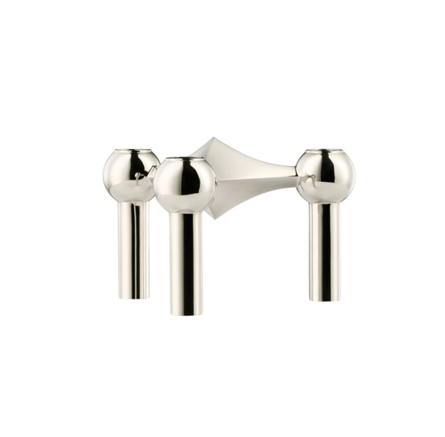 Stoff Nagel Chrome Nagel Candle Holder