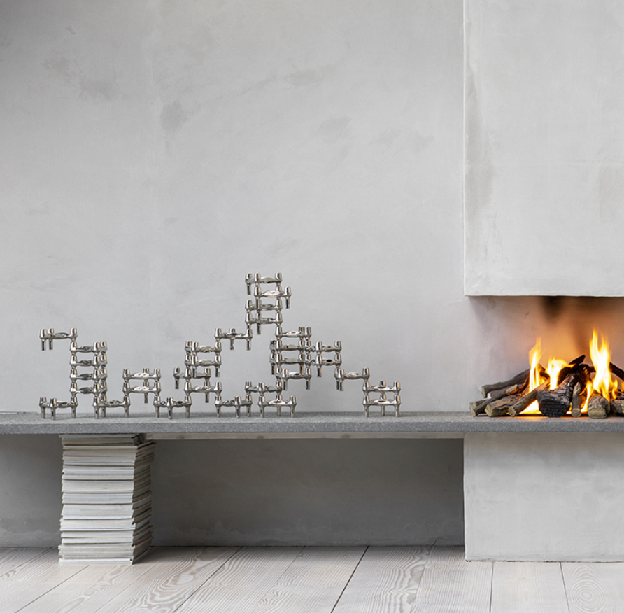 Stoff Nagel BMF Candle Holder Chrome 3 Pack