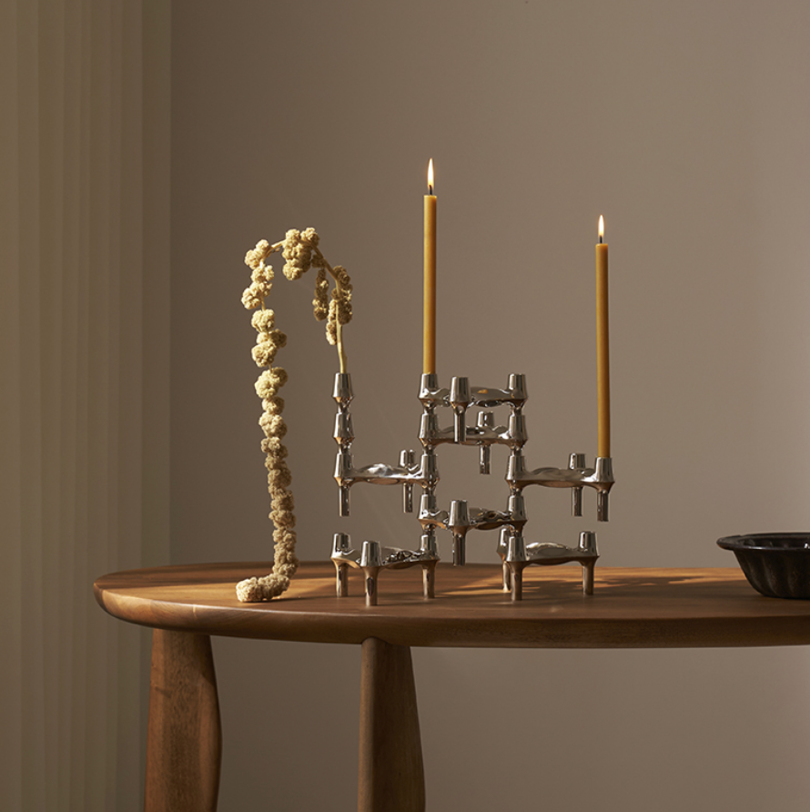 Stoff Nagel BMF Candle Holder Chrome 3 Pack