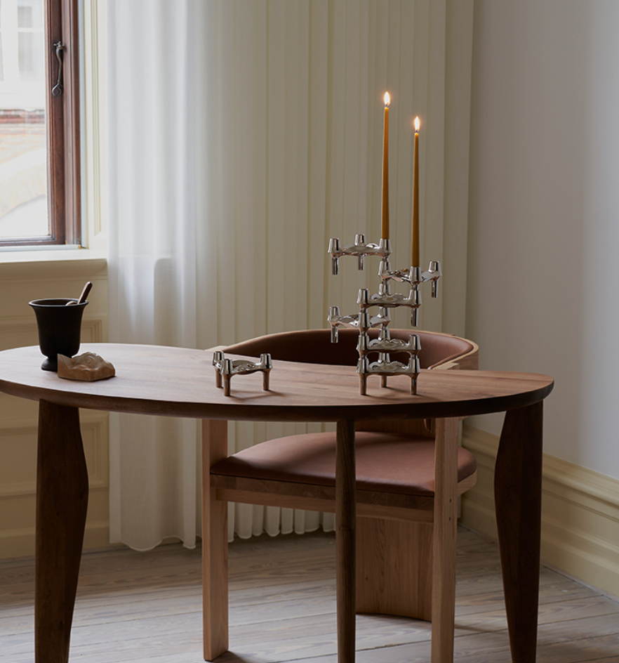 Stoff Nagel BMF Candle Holder Chrome 3 Pack