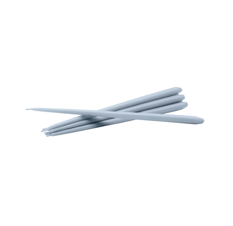 Stoff Nagel Taper Candles Stoff Nagel Sky Blue 6 pcs