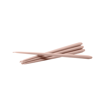 Stoff Nagel Taper Candles Latte 6 pcs
