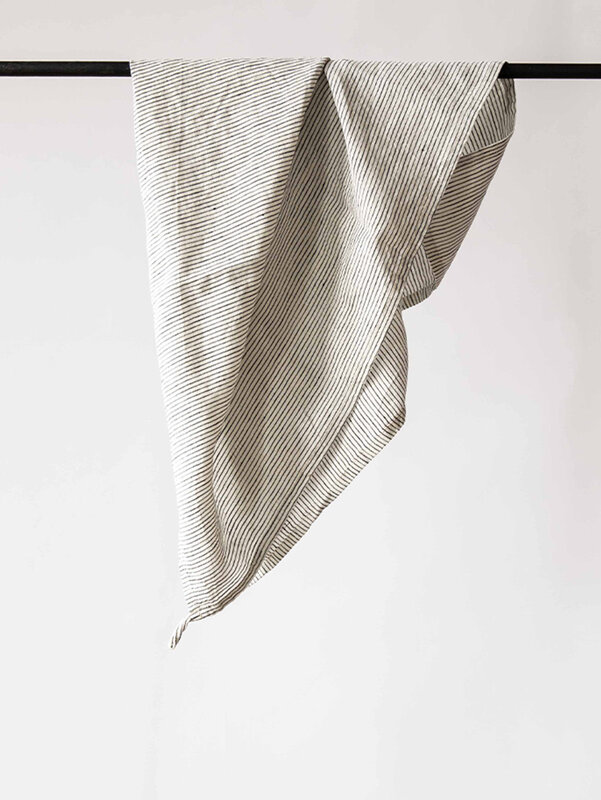 Tell Me More Kitchen Towel Linen Pinestripe