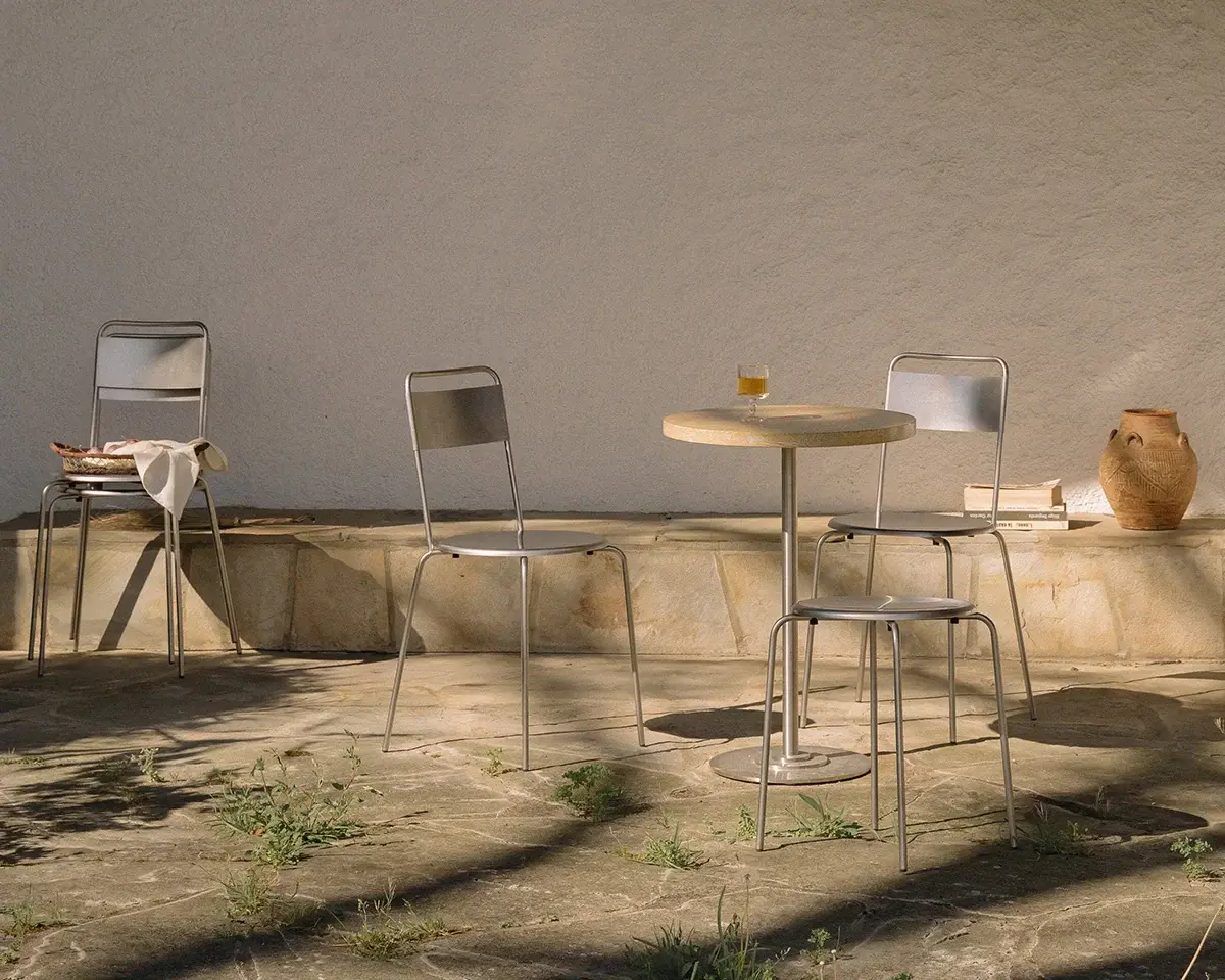 Frama Petit Rond Chair Stainless Steel