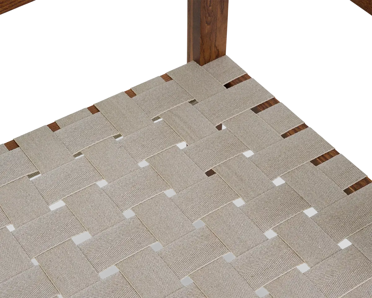 Frama Symmetry Easy Chair Honey Ash Wood Oat Fabric