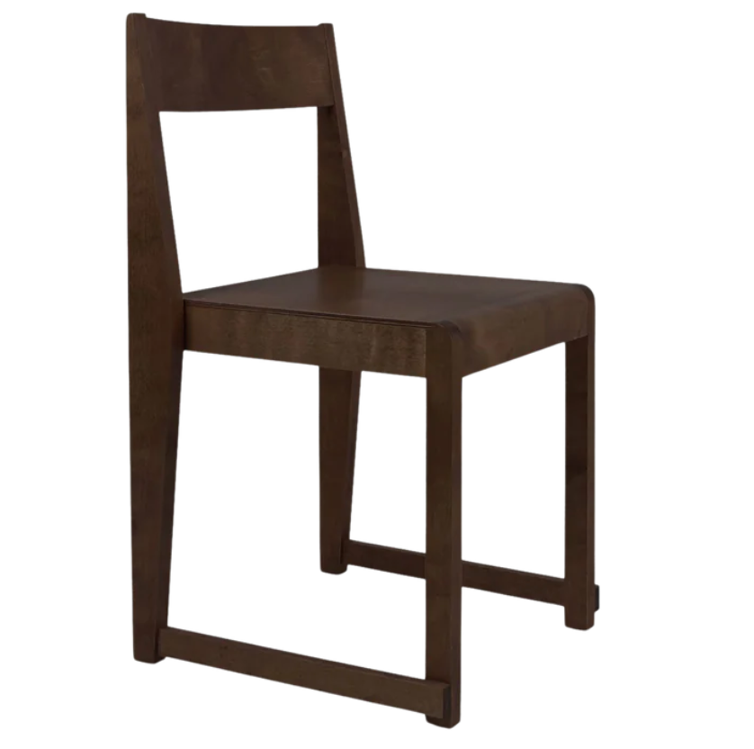 Frama Chair 01 Dark Brown Birch