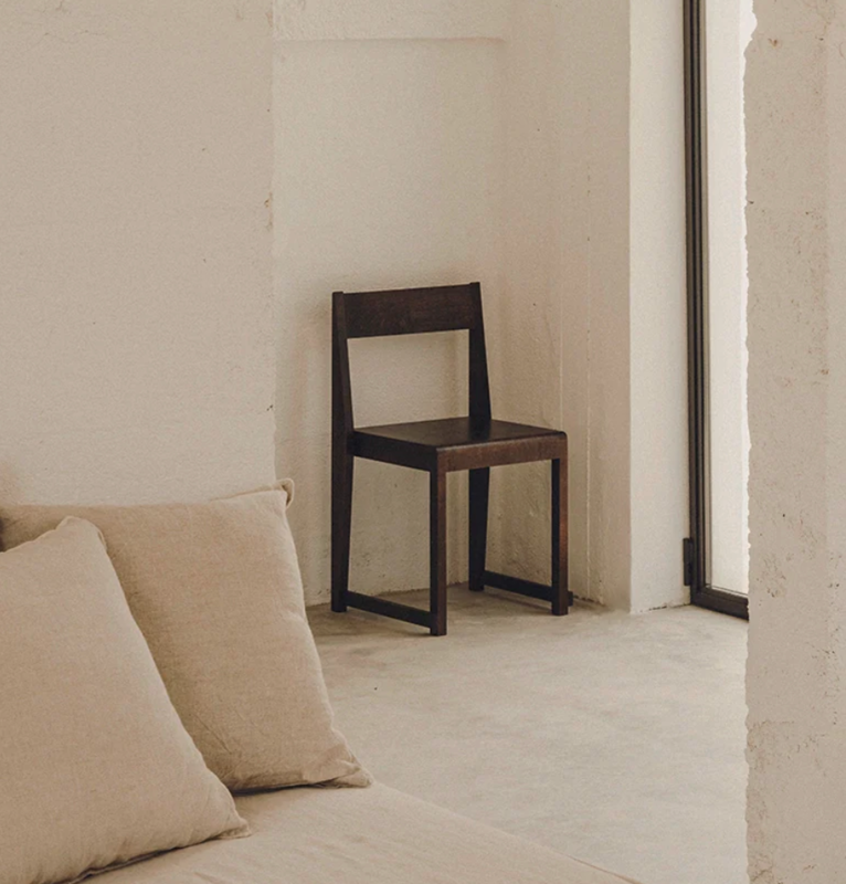 Frama Chair 01 Dark Brown Birch