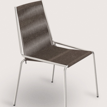 Thorup Noel Chair Steel base | Dark Grey Wool Flag Halyard