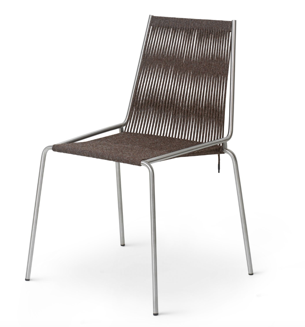 Thorup Noel Chair Steel base | Dark Grey Wool Flag Halyard