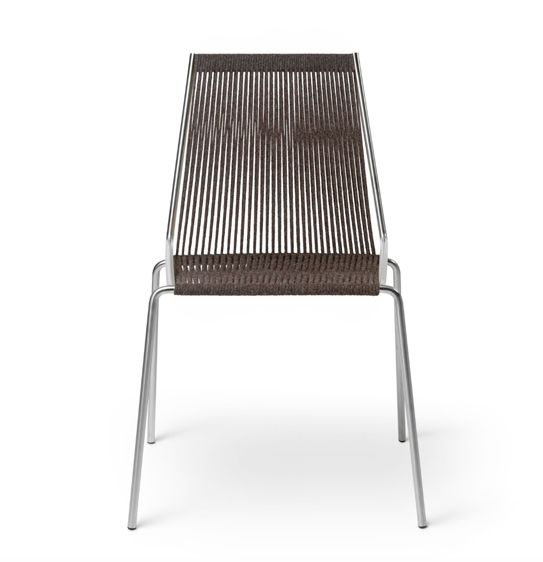 Thorup Noel Chair Steel base | Dark Grey Wool Flag Halyard