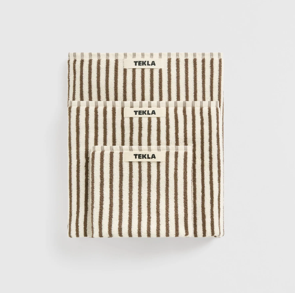 Tekla Terry Towel Kodiak Stripes 30x30