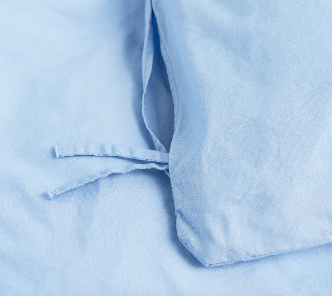 Tekla Percale Duvet Cover Island Blue 240x220