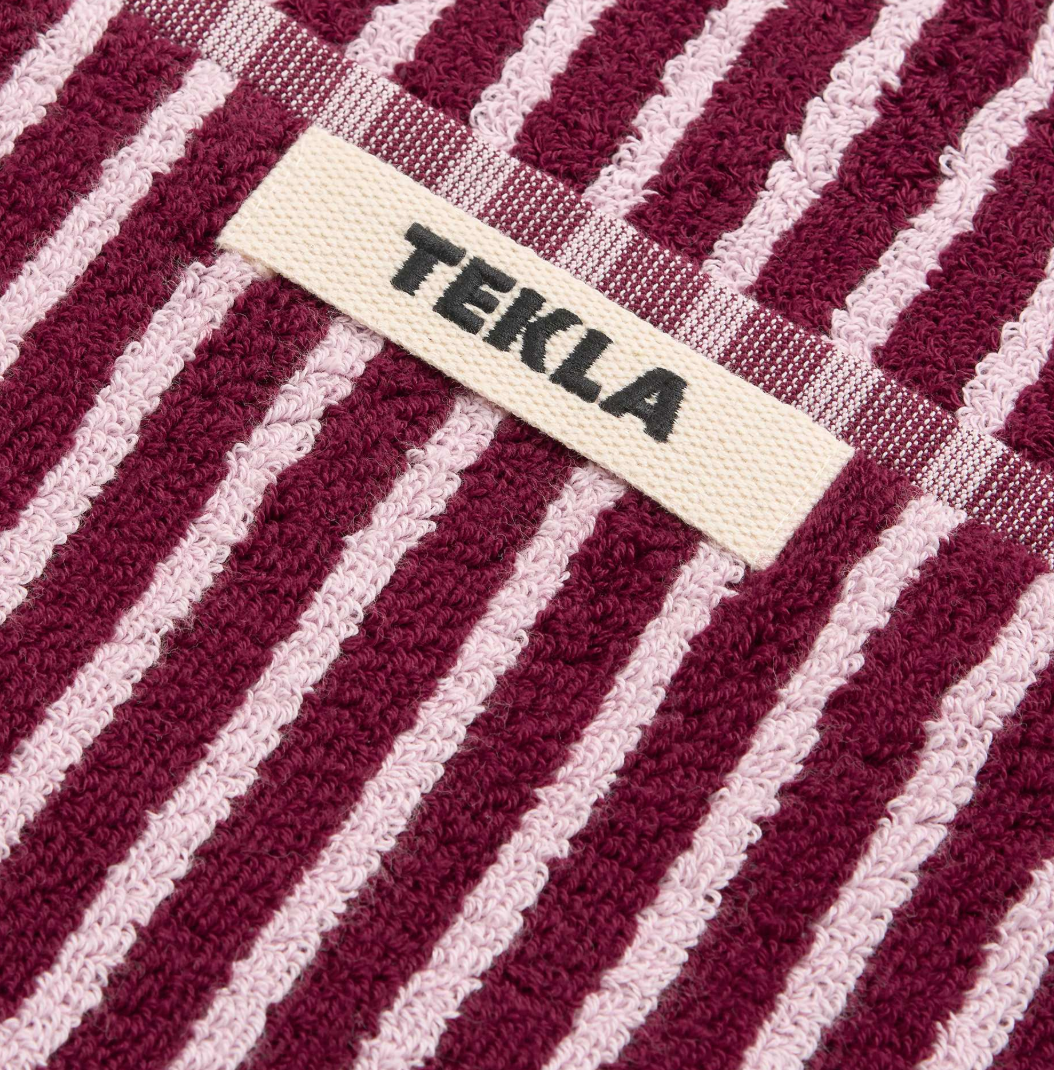 Tekla Terry Towel Red & Rose 30x30