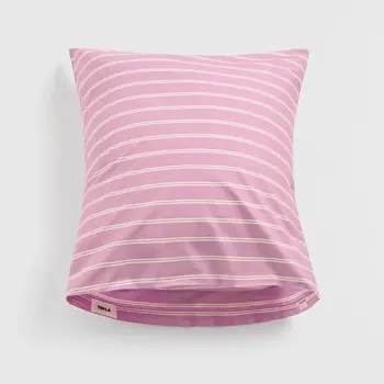 Tekla Percale Pillow Sham Mallow Pink Stripes 60x70