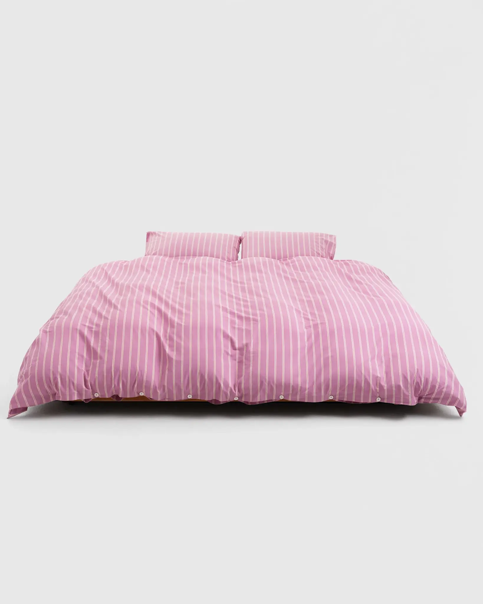 Tekla Percale Pillow Sham Mallow Pink Stripes 60x70