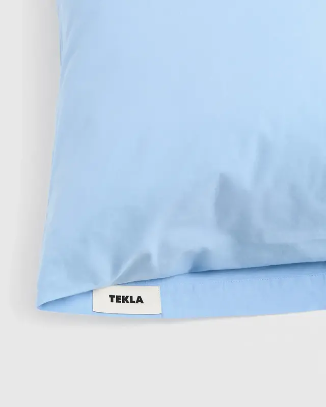 Tekla Percale Pillow Sham Island Blue 60x70
