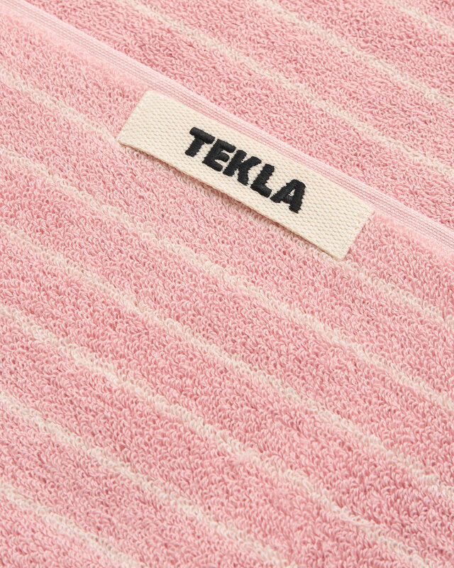 Tekla Terry Towel Shaded Pink Stripes 70x140