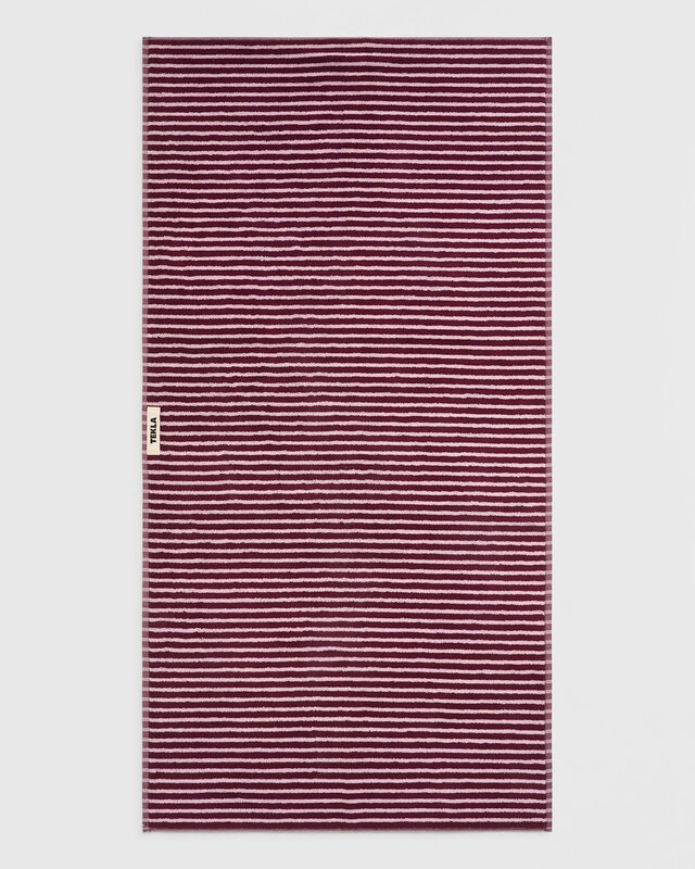 Tekla Terry Towel Red & Rose 70x140
