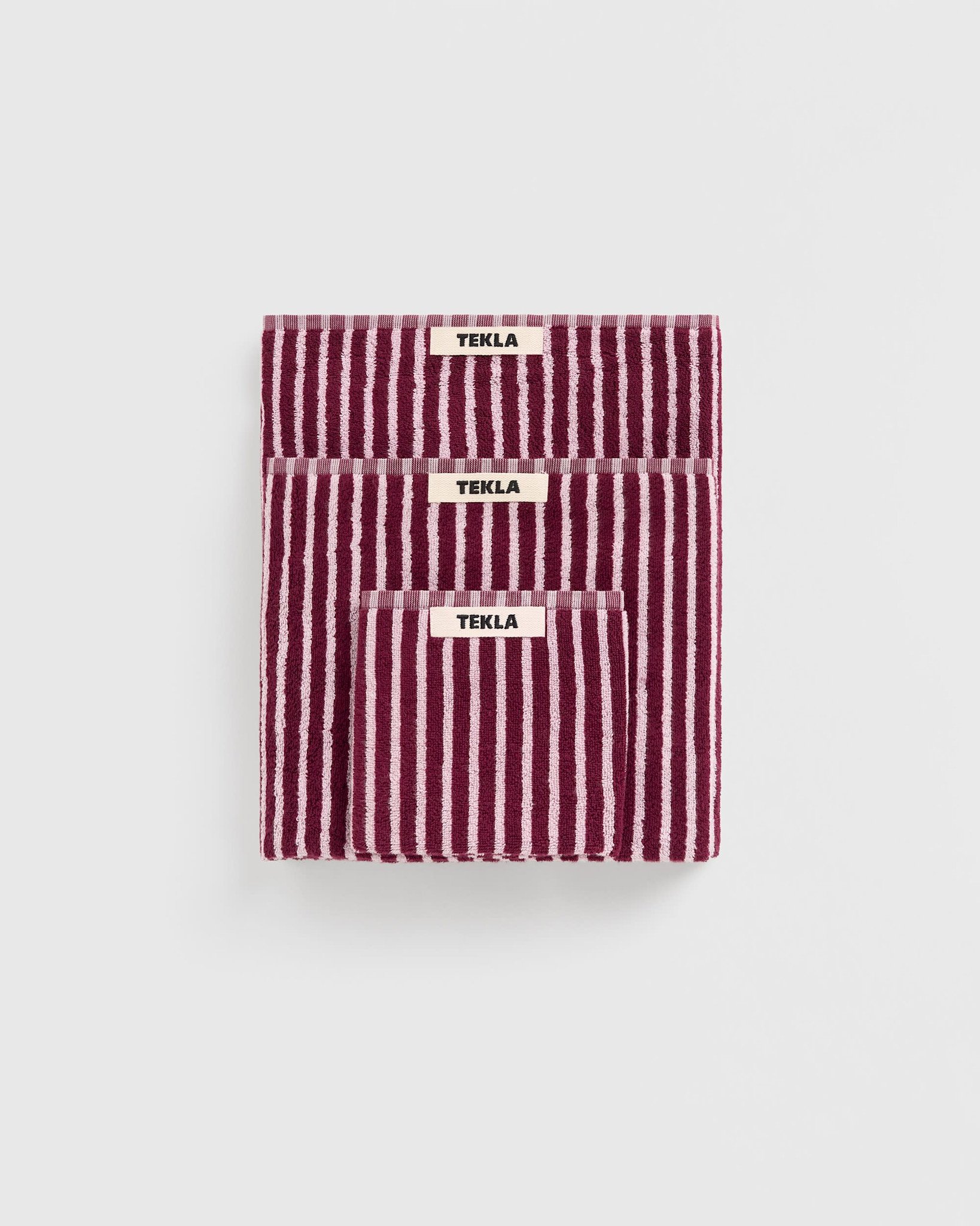 Tekla Terry Towel Red & Rose 30x50