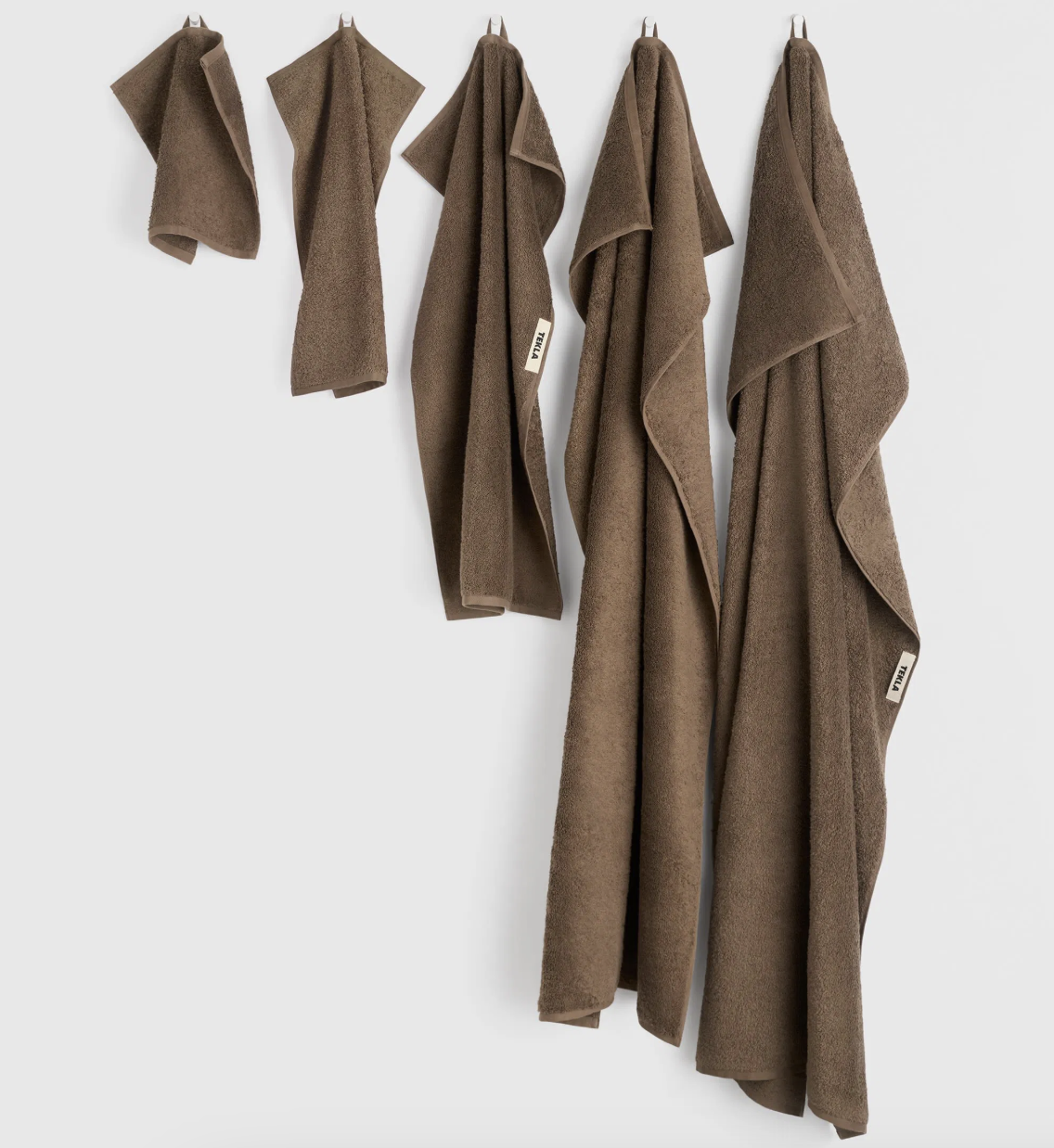 Tekla Terry Towel Kodiak Brown 50x90