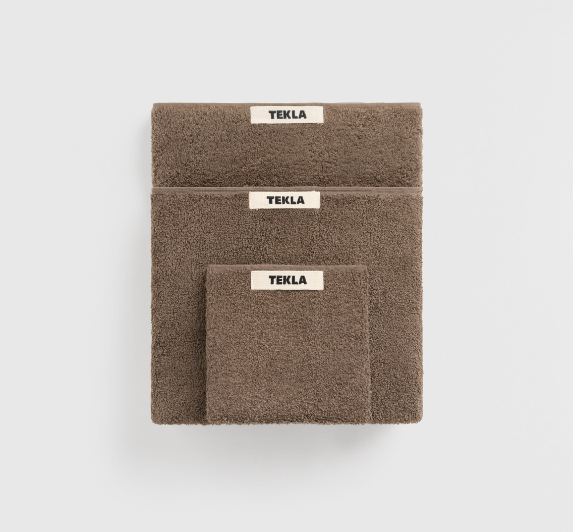 Tekla Terry Towel Kodiak Brown 30x50