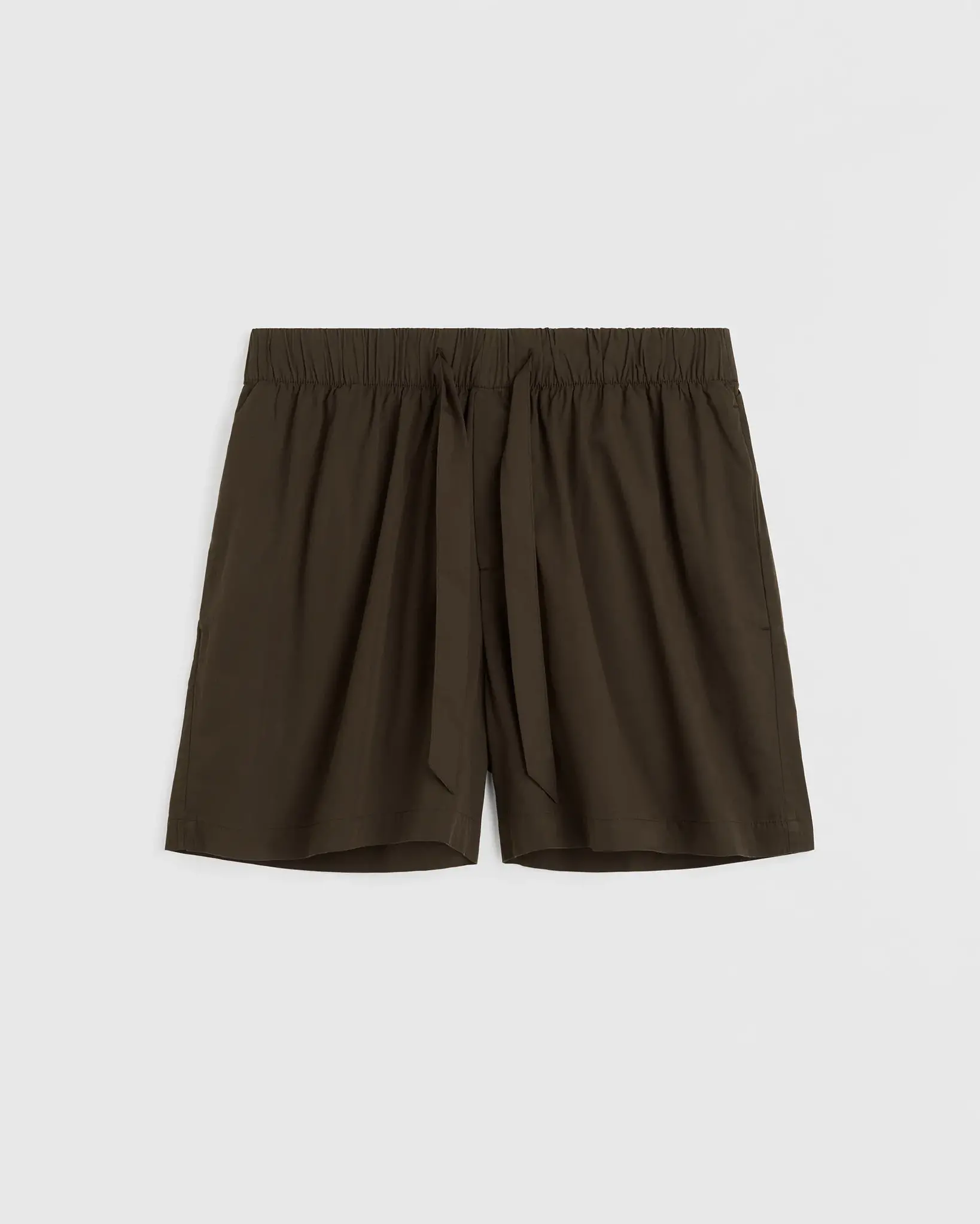 Tekla Poplin Pyjamas Shorts Coffee