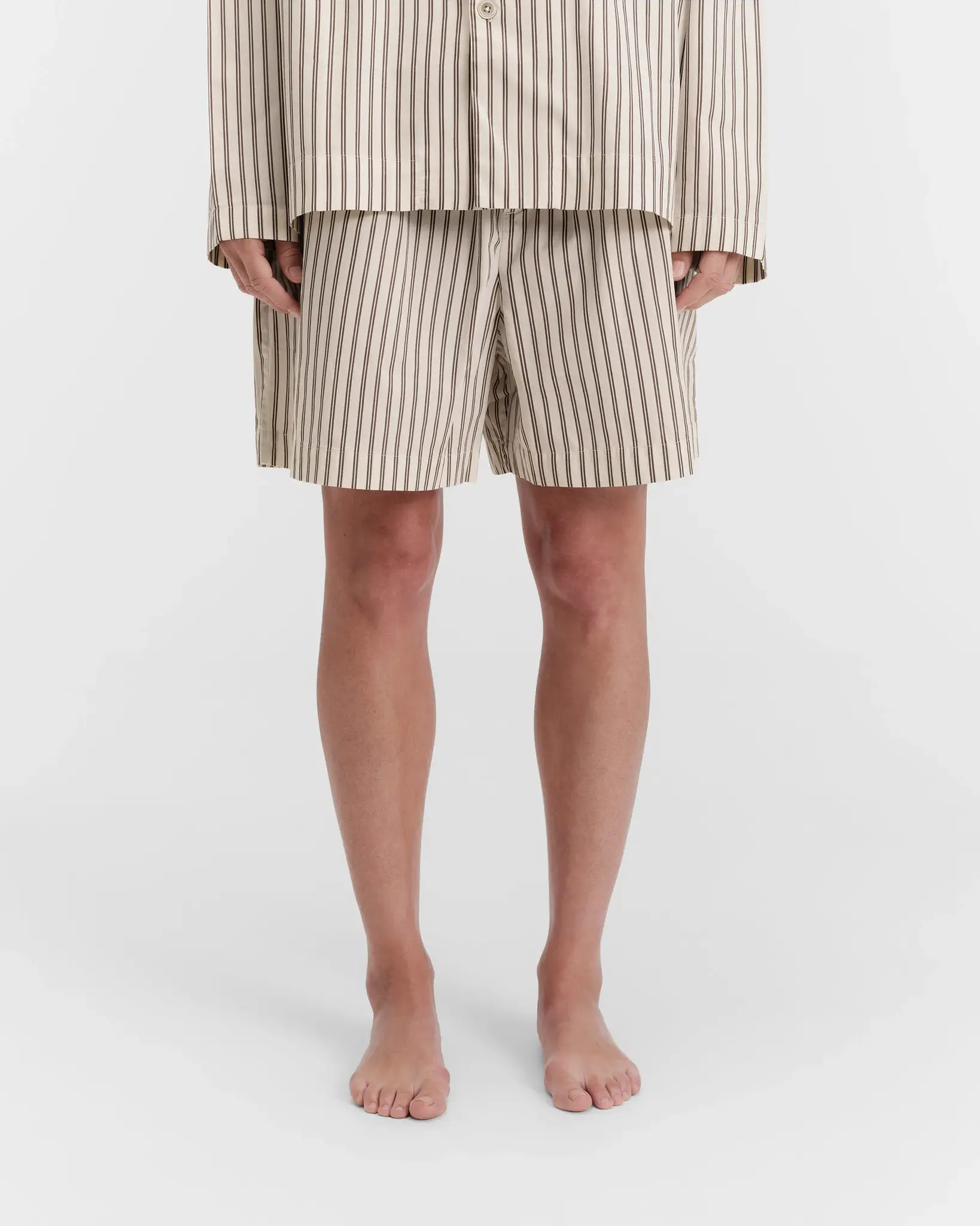 Tekla Poplin Pyjamas Shorts Hopper Stripes