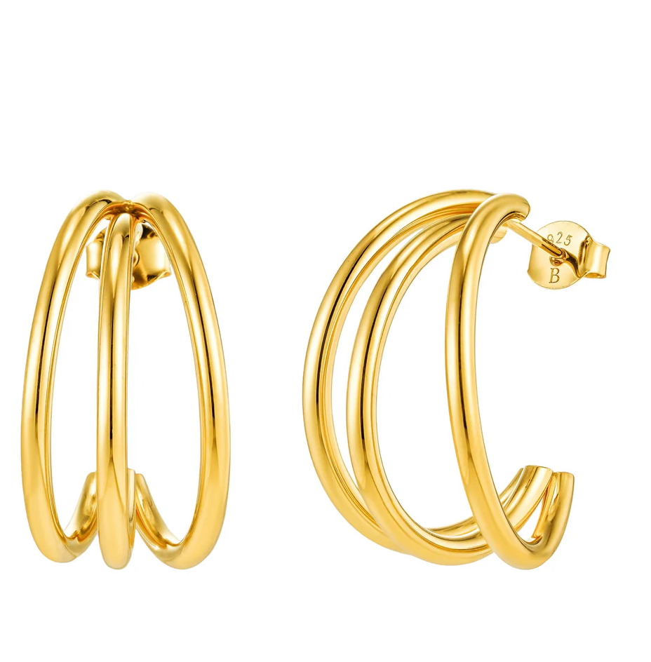 Brandlinger Earrings New Orleans Gold