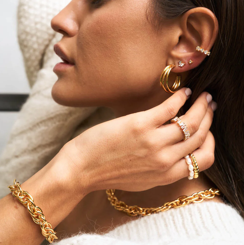 Brandlinger Earrings New Orleans Gold