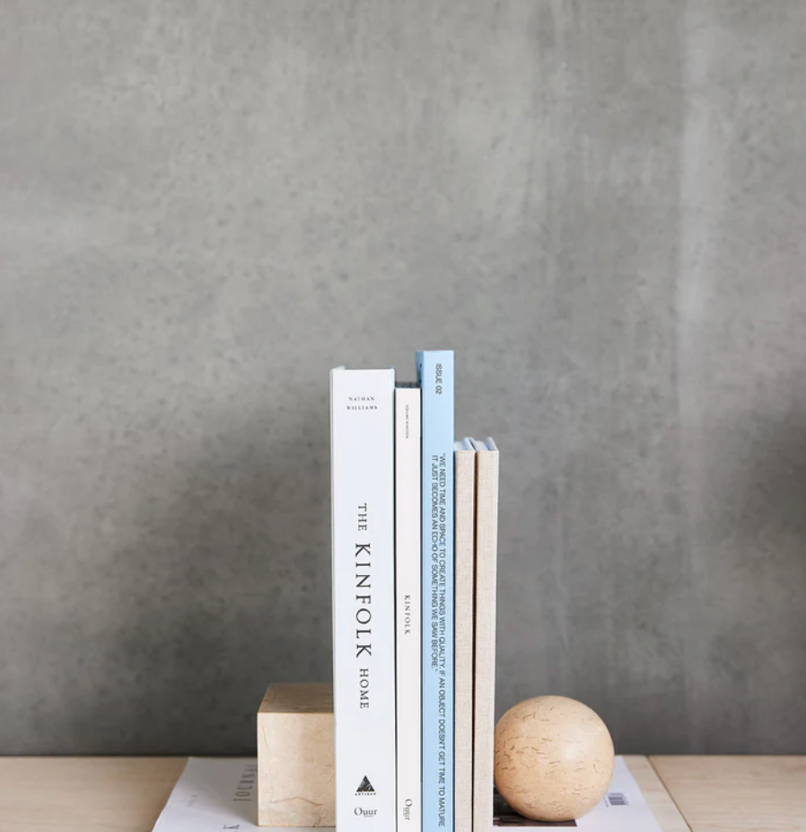 OYOY Marble Bookend Square