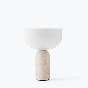New Works Portable Lamp Kunis Breccia Marble