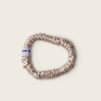Mellow mind Silk Srunchie Beige