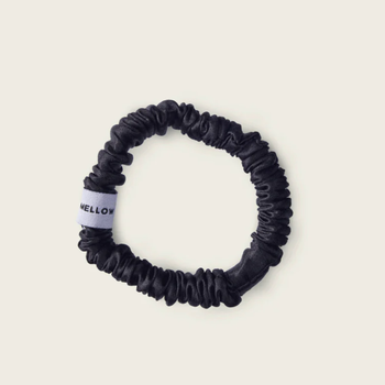 Mellow mind Silk Srunchie Black