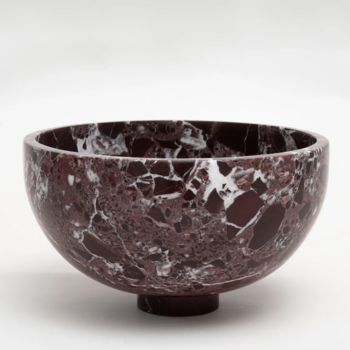 Kiwano Rosso Levanto Marble Fruit Bowl