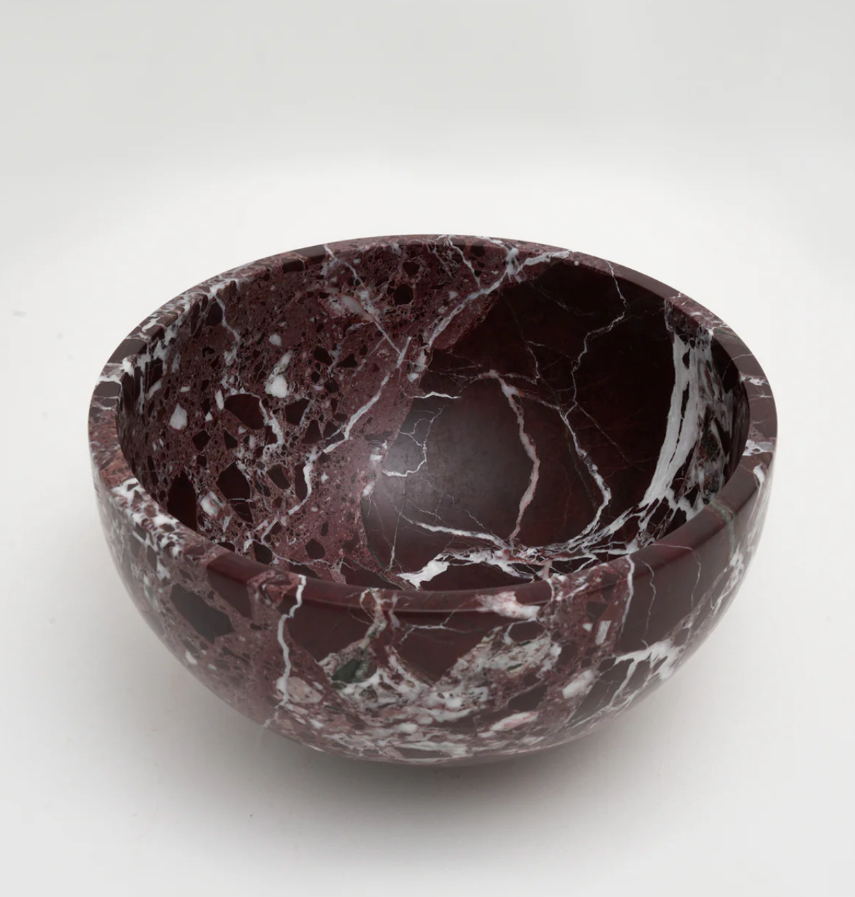 Kiwano Rosso Levanto Marble Fruit Bowl