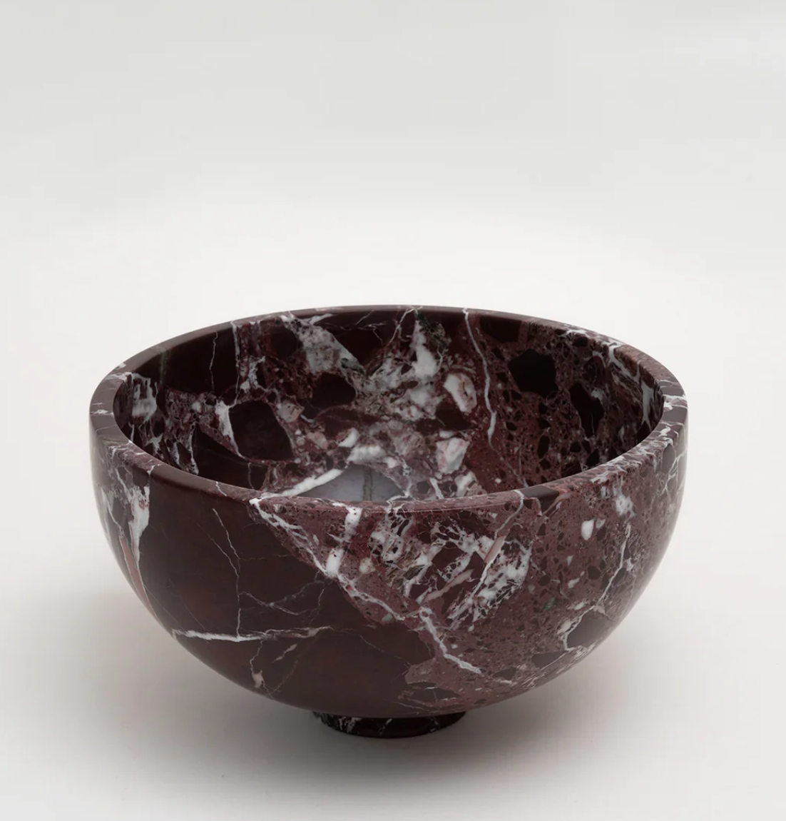 Kiwano Rosso Levanto Marble Fruit Bowl
