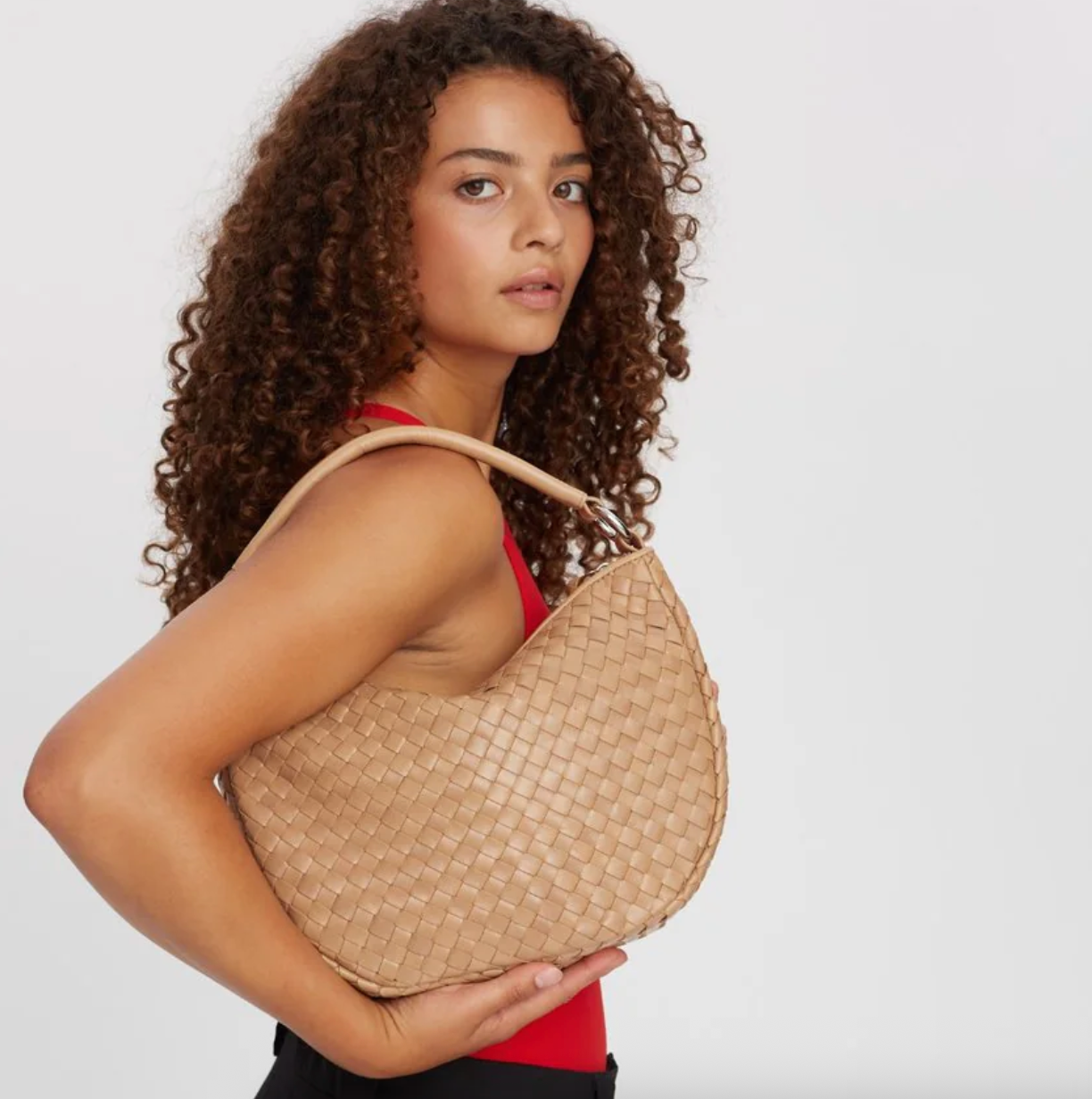 Adax Salerno shoulder bag Marlin Sand