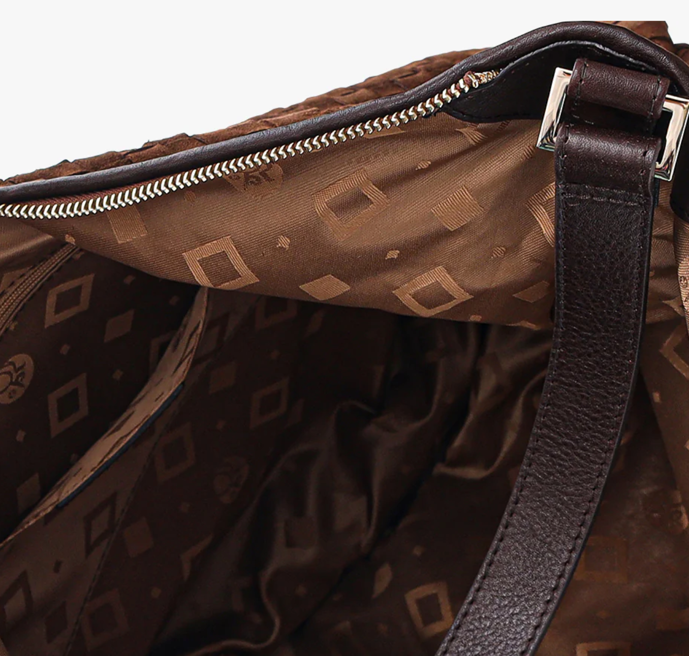 Adax Rozzano Shoulder Bag Mindy Braided Chocolate