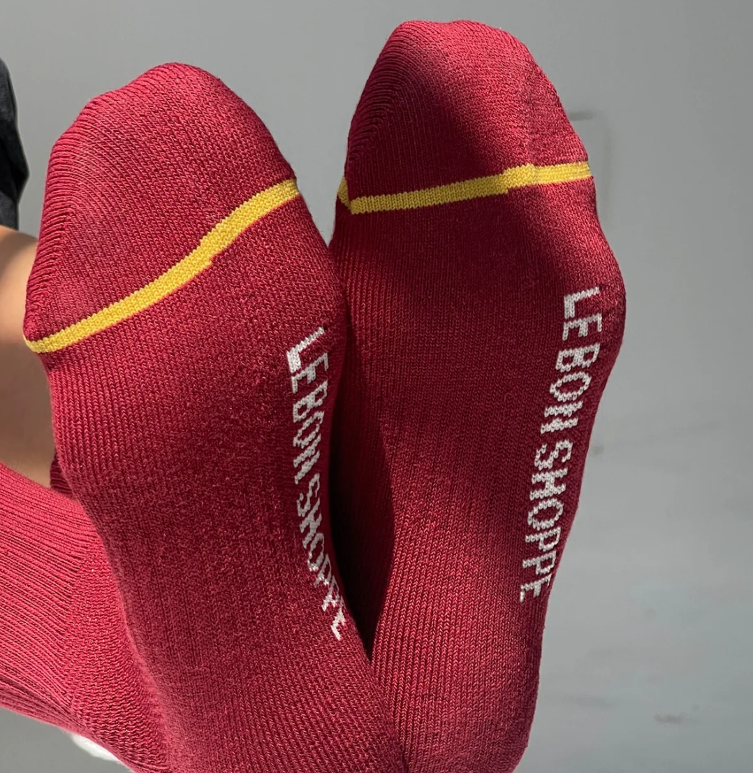 Le Bon Shoppe Boyfriend Socks Cardinal